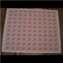#J38 FULL SHEET *DOT IN (2) VARIETY POS. 94* ECV$300,00 ----XF-NH