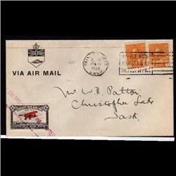 CL46 FIRST FLIGHT COVER TO *CHRISTOPHER