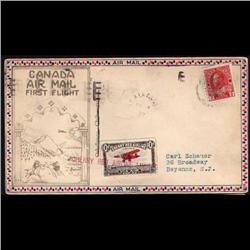 CL46a FIRST FLIGHT COVER TO *BAYONNE N.