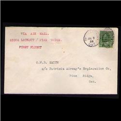 CL13b FIRST FLIGHT COVER TO *PINE RIDGE