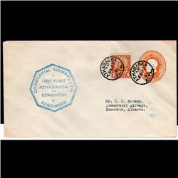 CL48+U18 FIRST FLIGHT COVER TO *EDMONTO