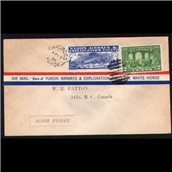 CL42 FIRST FLIGHT COVER TO *ALTIN, B.C.