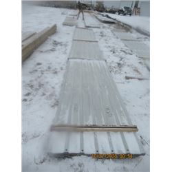 40 Sheets All Light Grey Sheet Metal 40 @ 3' x 24.5' = 2952 Sq Ft -  One Money for All!