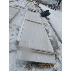 10 Sheets - All Grey Sheet Metal = 501 Sq Ft (1 Lot) 10) 3' x 16.7' = 501 Sq Ft - One Money For All!