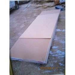 34 Pcs (4 Lots) 1/2" Drywall -One Money For All! 13) 1/2" x 4' x 14', 9) 1/2" x 4' x 8', 8) 1/2" x 4