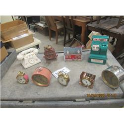 VIntage Clocks & Banks