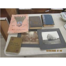 Vintage 1891 Scribner's Book , 1884 Amateur Book, 1929 Bartan Tailer Catalogue, 1905 King Edward Mus