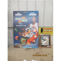 Space Jam Movie Dispaly & Wayne Gretzsky Photo