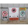Image 1 : 3  Signs- Metal - Fire Lane, Parking & No Stop