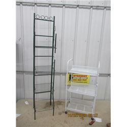 Metal Shelf - 56" H 12"W 11" D, 1 Pantry Shelf 34"H 17"W 11"D