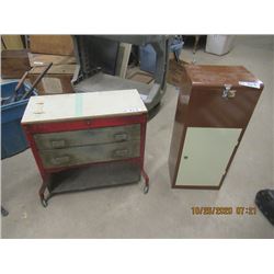 Locking Metal Cabinet 29"H 12.5" W 10.5" D Port Tool Box. Power Tool Stand 22"H 23"W 12.5"D