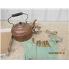 Image 1 : Mini Samavar, Razor Sharpeners, Copper Kettle Bone Handled Knife Set