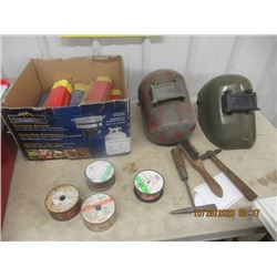 Welding Rods, Mig Wire, Chippers & Wire Brush,  & Welding Helmets