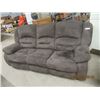 Image 1 : Microsuede Reclining Couch