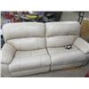 Image 3 : Ivory Leather Power Reclining Couch