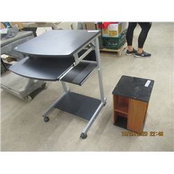 Computer Desk 33"H 22" W 20" D , & CD Holder
