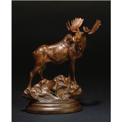 “Woodland Bull” Bronze by Professional Member Tim Shinabarger