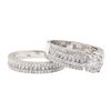 Image 3 : 1.63 ctw Diamond Ring And Band - 14KT White Gold