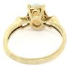 Image 5 : Vintage 14K Yellow Gold 0.65 ctw Petite Oval Cabochon Opal Solitaire Ring Size 6