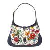 Image 2 : Gucci Blue Flora Print Jackie Medium Hobo Bag