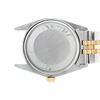 Image 9 : Rolex Mens 2 Tone Black Diamond 36MM Datejust Wristwatch