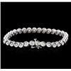 Image 2 : 14KT White Gold 2.32 ctw Diamond Tennis Bracelet