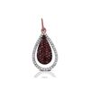 14k Rose Gold  0.36CTW Diamond and Brown Diamonds Pendant