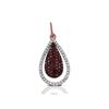 Image 1 : 14k Rose Gold  0.36CTW Diamond and Brown Diamonds Pendant