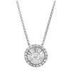 Image 1 : 14k Gold 0.12CTW Diamond Necklace, (SI2/H)