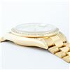 Image 2 : Rolex Mens 18K Yellow Silver Diamond Lugs Quickset President Wristwatch With Rol