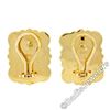 Image 5 : Scott Gauthier 18kt Yellow Gold Rectangular Banded Agate Earrings