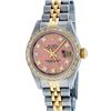 Image 6 : Rolex Ladies 2 Tone Salmon Diamond Oyster Perpetual Datejust Wristwatch