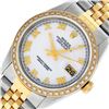 Image 7 : Rolex Mens 2 Tone Mother Of Pearl Diamond 36MM Datejust Wristwatch