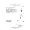Image 3 : 3.00 ctw Blue Lace Agate Pendant & Chain - 14KT White Gold
