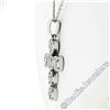 Image 4 : New 14kt White Gold 0.85 ctw Ideal Cut Diamond Multi Circle Cluster Cross Pendan