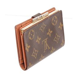 Louis Vuitton Monogram Canvas Leather French Purse Wallet