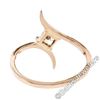 Image 9 : 18kt Rose Gold 0.60 ctw Princess and Round Diamond Bypass Ring