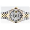 Image 5 : Rolex Mens 2 Tone Mother Of Pearl Diamond & Sapphire 36MM Datejust Wristwatch