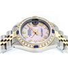 Image 4 : Rolex Ladies 2 Tone Pink Mother Of Pearl Roman & Sapphire Datejust Wristwatch 26