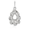 Image 1 : 14k White Gold 0.20CTW Diamond Pendant, (SI1/G)
