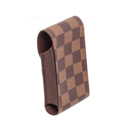 Louis Vuitton Damier Ebene Canvas Leather Cigarette Holder Case