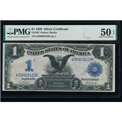 1899 $1 Black Eagle Silver Certificate PMG 50EPQ