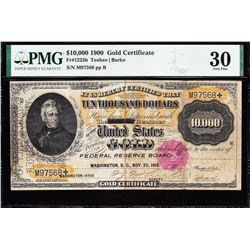 1900 $10,000 Gold Certificate PMG 30