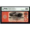 Image 1 : 1858-60's $5 Lawrence Bank Note PMG 35