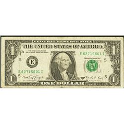 1988A $1 Web Richmond Federal Reserve Note