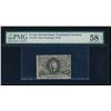 Image 1 : 5 Cent Second Issue Fractional Note PMG 58EPQ