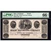 Image 1 : 1830's $500 Cincinnati OH The Miami Exporting Co Note PMG 66EPQ
