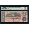 Image 1 : 1864 $5 Confederate States of America Note PMG 62EPQ