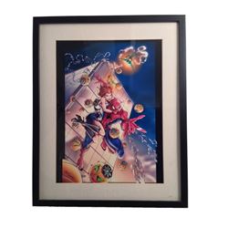 Jamie Tyndall Framed Spider-Man Green Goblin Print