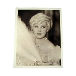 Mae West 1940's Promotional Photo Movie Collectibles